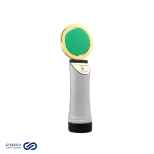 تندیس استوانه‌ ای با نشان دایره سبز طلایی