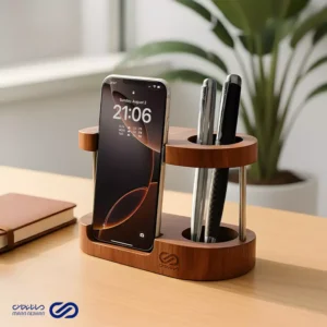 استند رومیزی بیضی هولدر موبایل و جاقلمی دوکا
