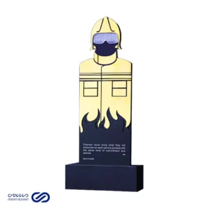 تندیس آتش نشان طلایی