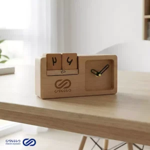 ساعت و تقویم رومیزی چندمنظوره مدل مکعبی ابدی