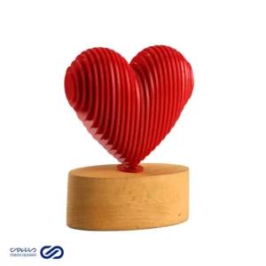 تندیس دکوراتیو قلب سه بعدی لایه‌ای