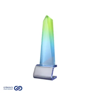 تندیس ستونی رنگ آبی و سبز