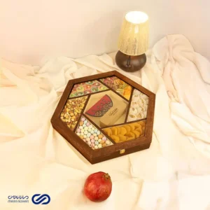 جعبه پذیرایی پنج ضلعی 7 خانه طرح 1