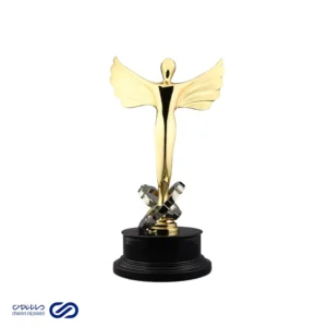 تندیس طلایی صنعت و مدیریت طرح فرشته و چرخ ‌دنده