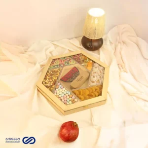 جعبه پذیرایی پنج ضلعی 7 خانه طرح 2