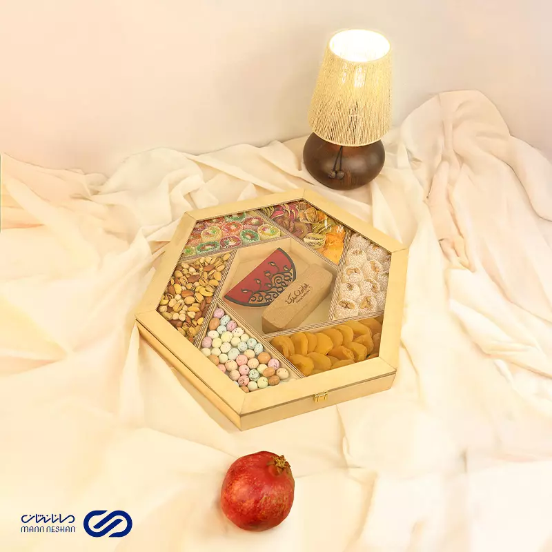 مانانشان 20 جعبه پذیرایی پنج ضلعی 7 خانه طرح 2