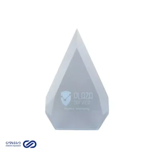 تندیس شفاف هرمی هدیه سازمانی پلازا سرویس