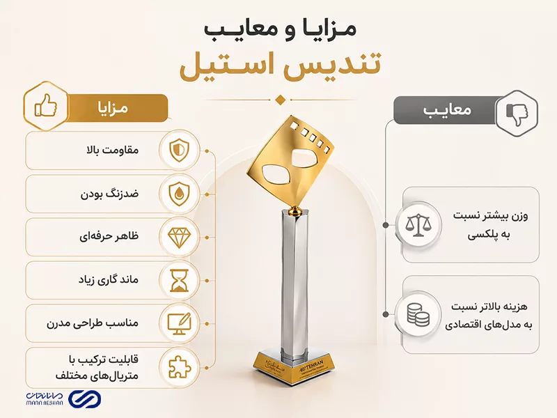 مزایا و معایب تندیس استیل