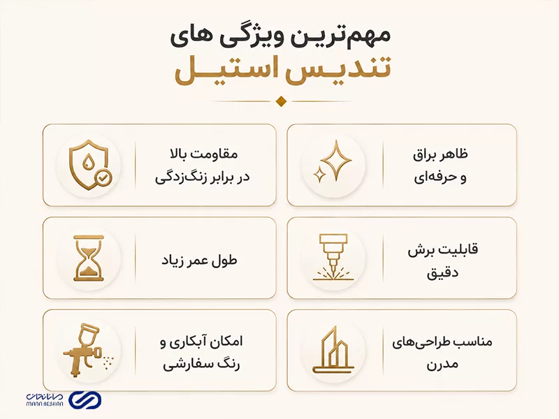 مهم‌ ترین ویژگی‌ های تندیس استیل